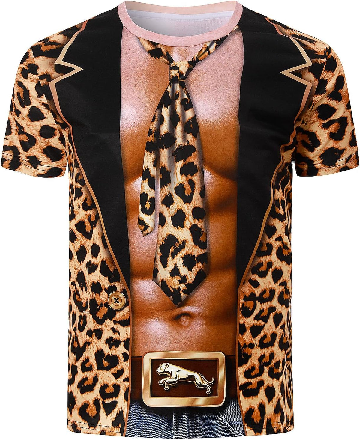Men’s 3D Muscle Print Novelty T-Shirt
