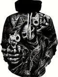 Men’s Graphic Pullover Hoodie with Kangaroo Pocket