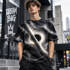 Men's 3D Graphic Print T-Shirt - All-Over Streetwear Tee