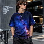 Men's 3D Graphic Print T-Shirt - All-Over Streetwear Tee