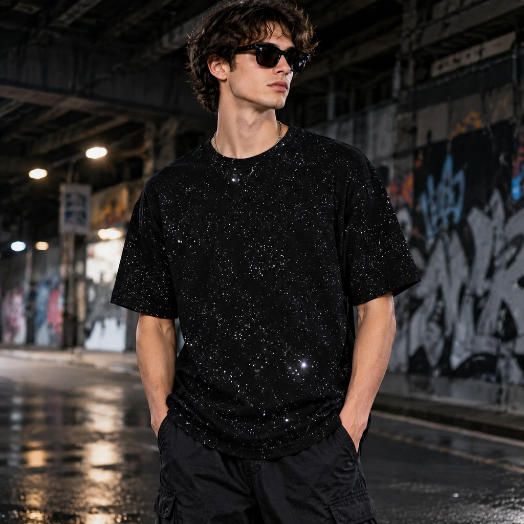 Men's 3D Graphic Print T-Shirt - All-Over Streetwear Tee